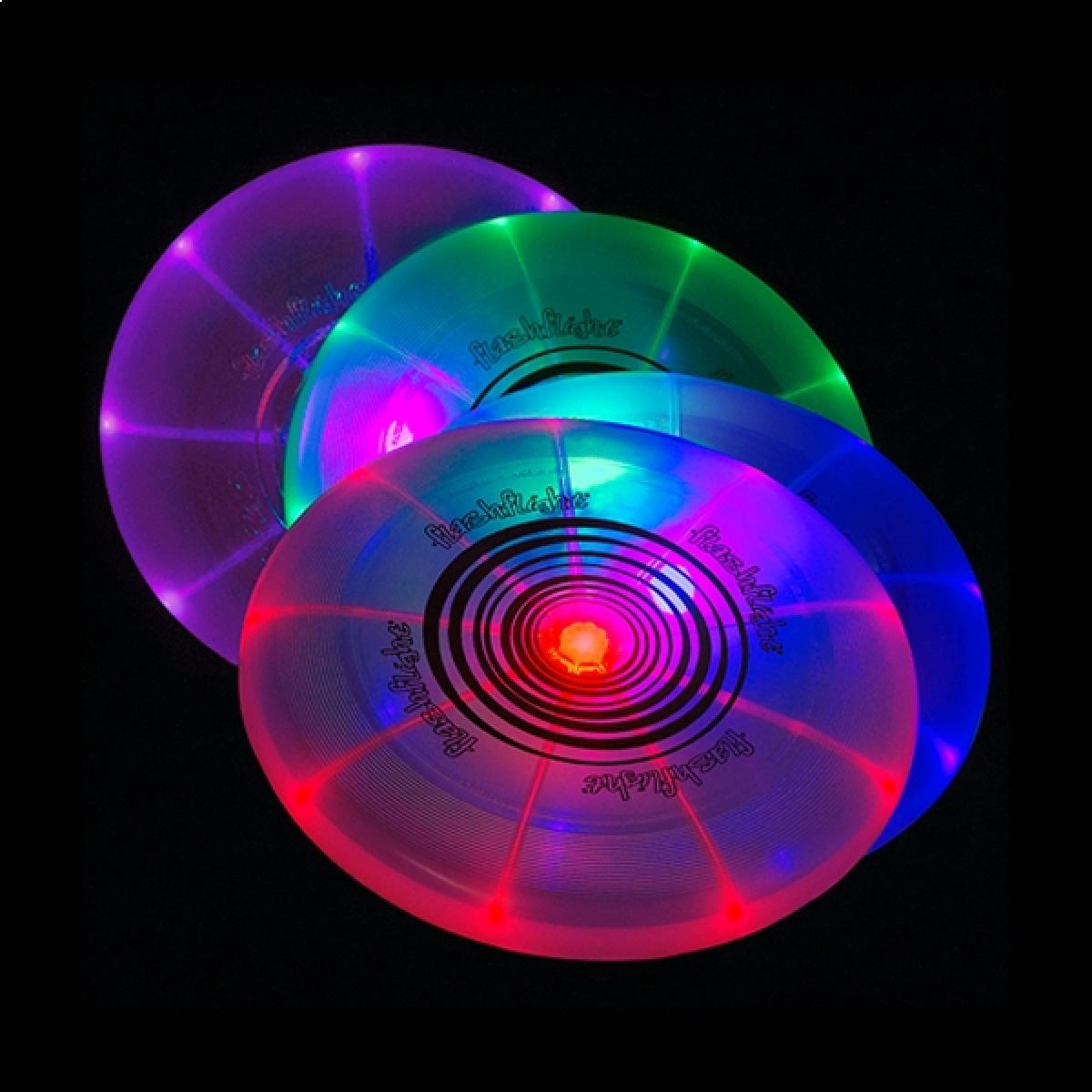 Totalcadeau - Frisbee lumineux LED - Jeux d'adresse