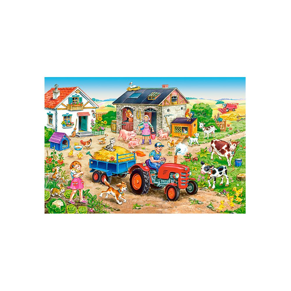 Castorland - Puzzle 40 pièces : Vie à la ferme - Animaux
