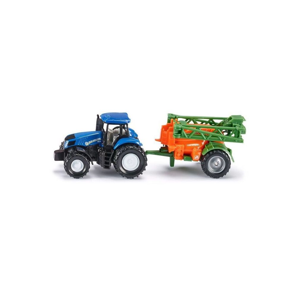 SIKU - SIKU Tracteur New Holland Avec Épandeur 1/64eme - Véhicule Miniature - Modélisme