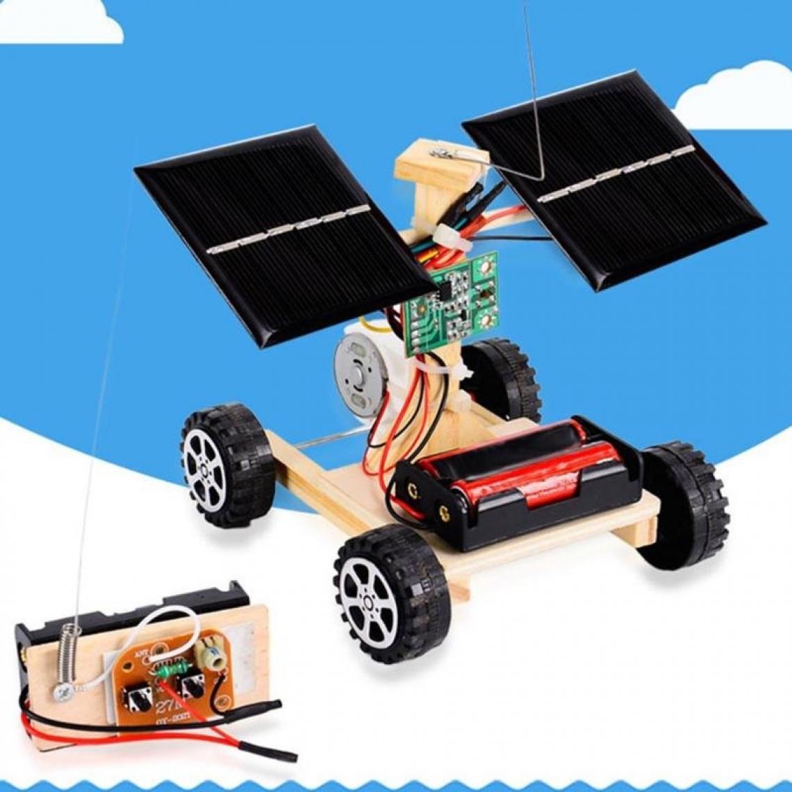 Wewoo - Modèle de véhicule de télécommande sans fil de voiture en bois bricolage enfants jouets - Jeux éducatifs