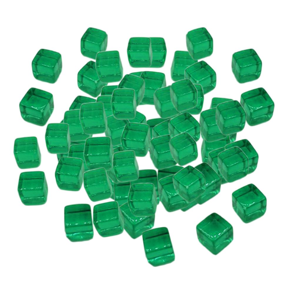 marque generique - 100pcs 10mm jeux de société cube colorés dés pour la partie KTV jouets verts - Jeux de rôles
