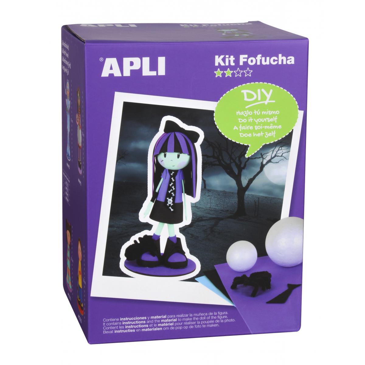 Apli Agipa - Kit mousse thermoformable Poupée Fofuchas Gothique - Apli Agipa - Dessin et peinture