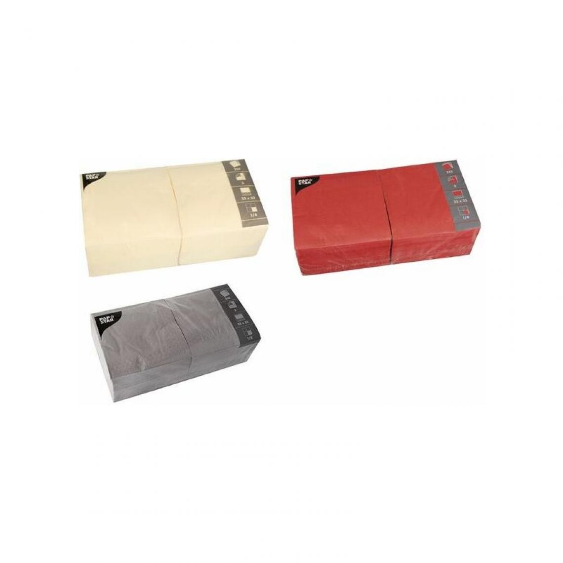 PAPSTAR - PAPSTAR Serviettes, 330 x 330 mm, 3 couches, orange () - Kits créatifs