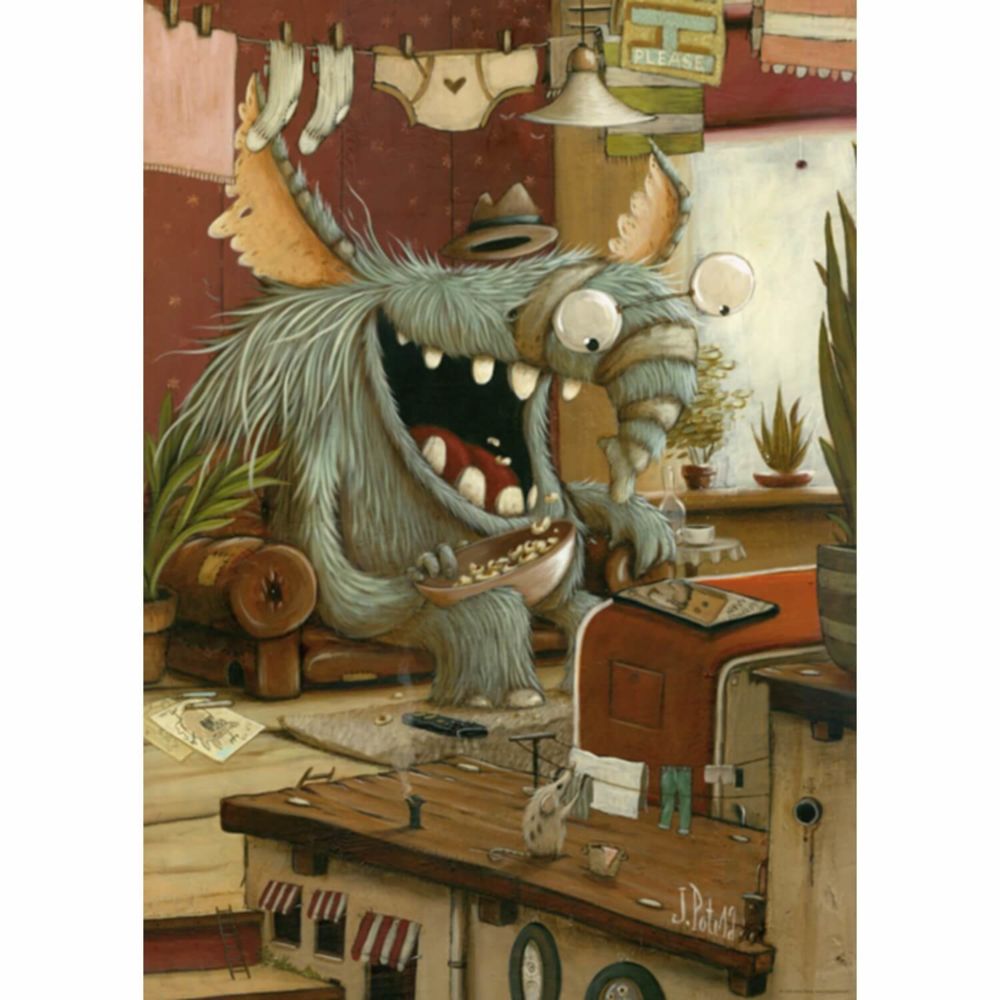 Heye - Puzzle 1000 pièces : Laundry day - Animaux