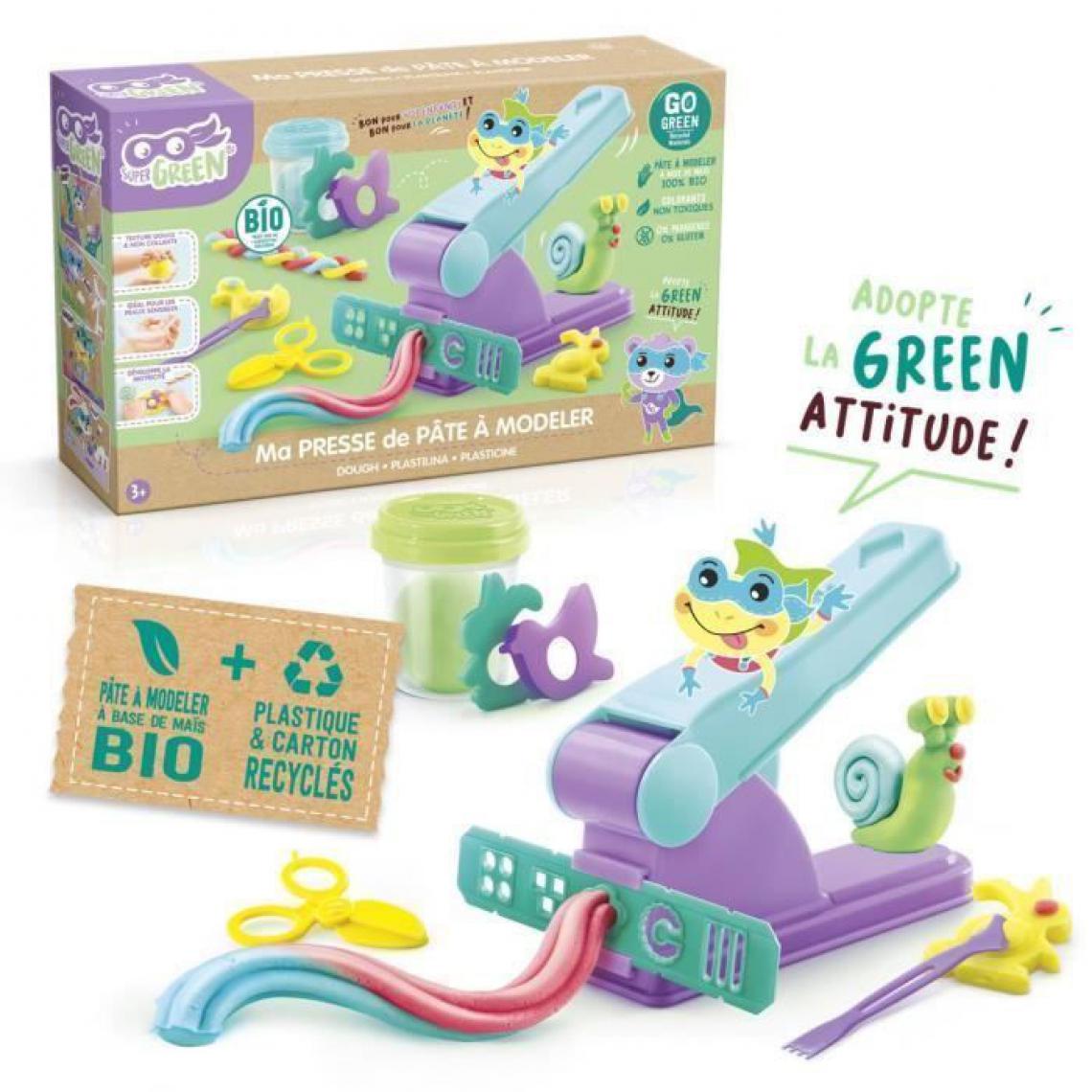 Canal Toys - SUPER GREEN Kit extruder machine a presser de pate a modeler bio - Modelage