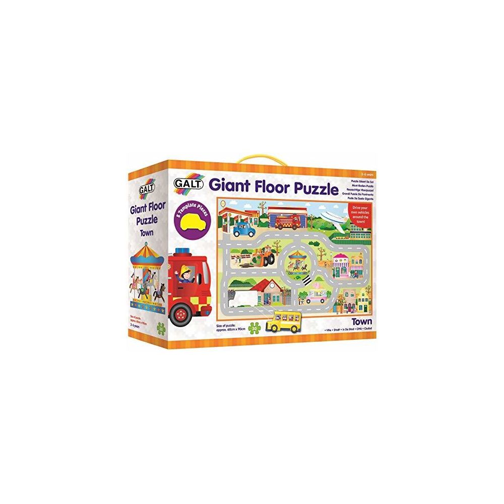 Galt Toys - Galt Toys Giant Floor Puzzle Town Jigsaw and Road Track for Children - Accessoires Puzzles