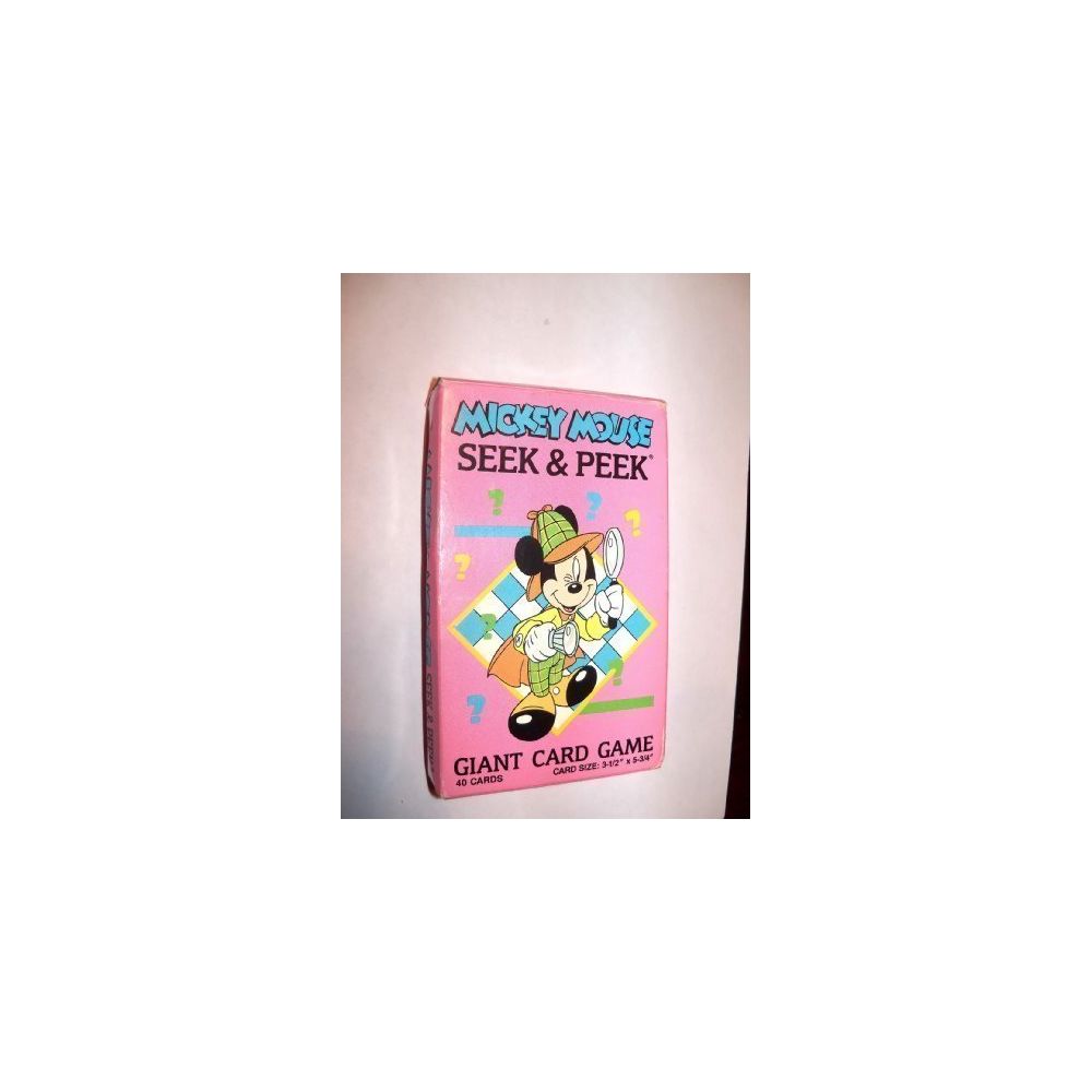 Golden - Mickey Mouse seek & peek giant card game - Jeux de cartes