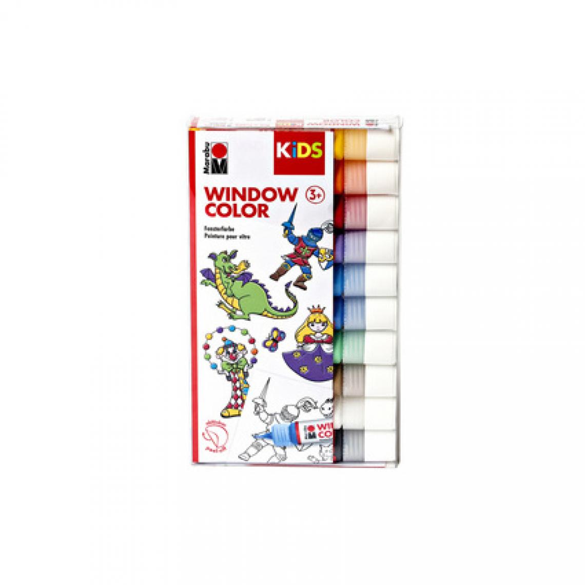 Marabu - Marabu KiDS Window Color, kit de 10, assorti () - Bricolage et jardinage