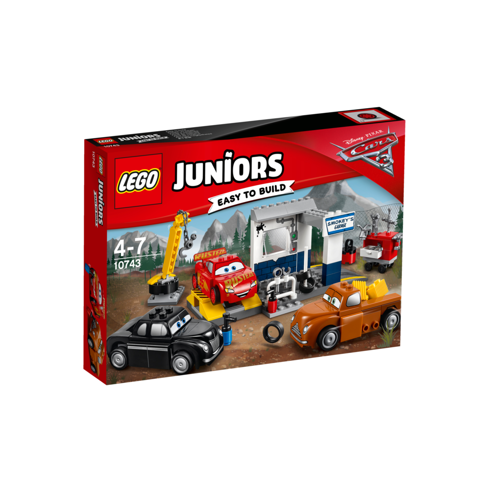 Lego - LEGO® Juniors Disney Pixar Cars 3 - Le garage de Smokey - 10743 - Briques Lego