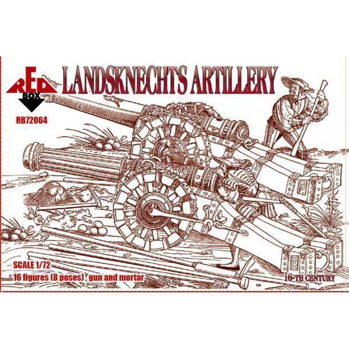 Red Box - Landsknechts (Artillery), 16th century - 1:72e - Red Box - Voitures RC