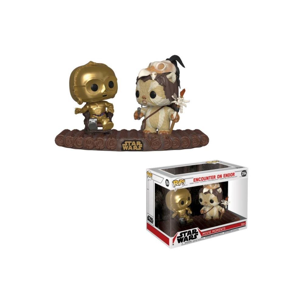 Funko - Star Wars - Pack 2 Figurines POP! Bobble Head C-3PO on Throne 9 cm - Films et séries