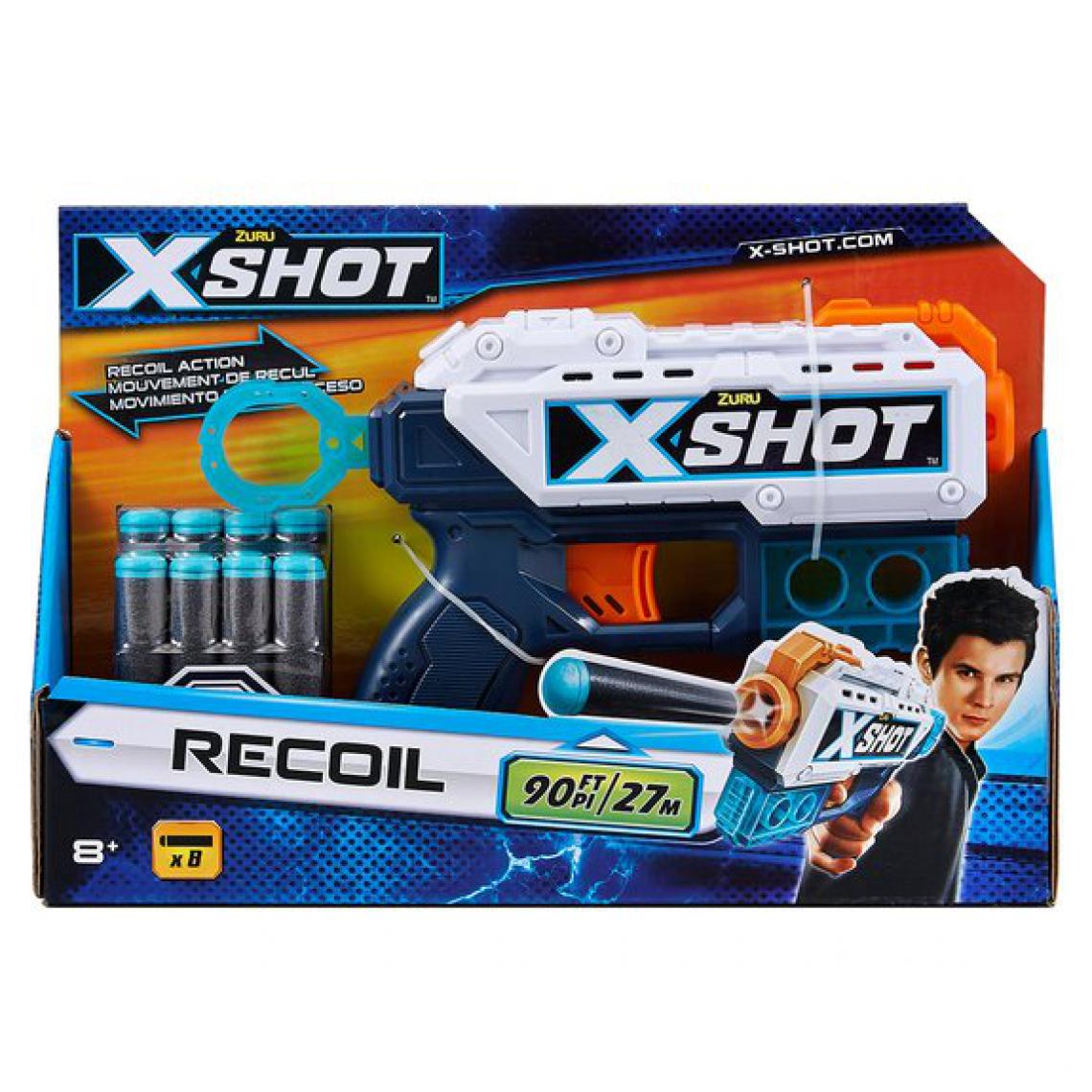 Ludendo - Pistolet Nerf Recoil X-Shot - Jeux d'adresse