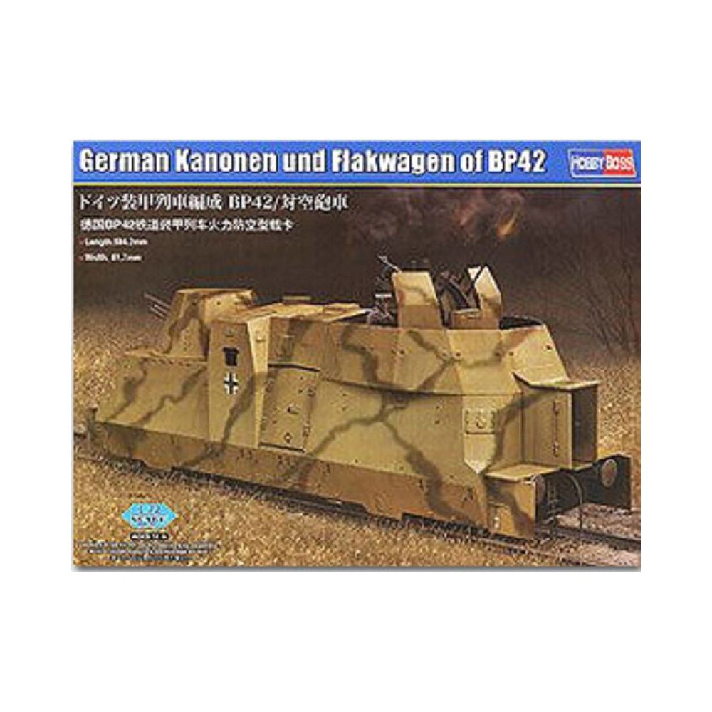 Hobby Boss - Maquette Train German Kanonen Und Flakwagen Of Bp42 - Train électrique