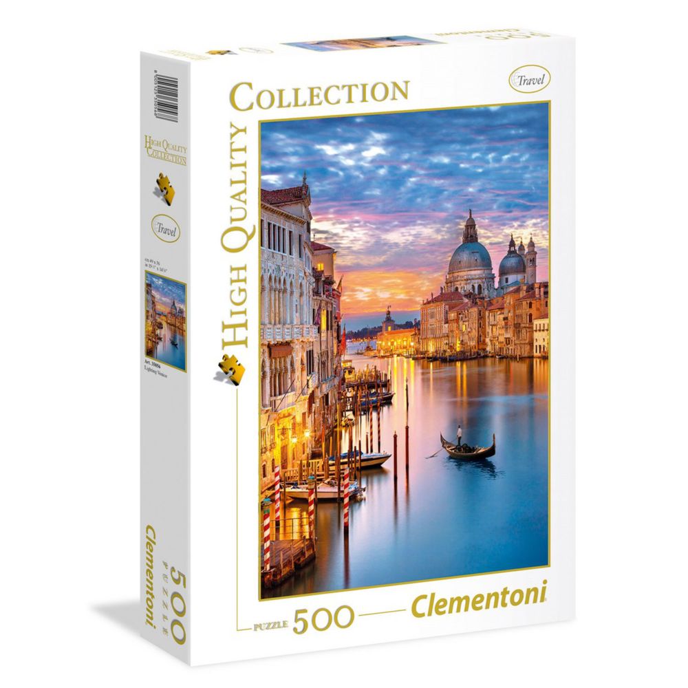 Clementoni - Puzzle 500 pièces : Le Grand Canal de Venise - Animaux