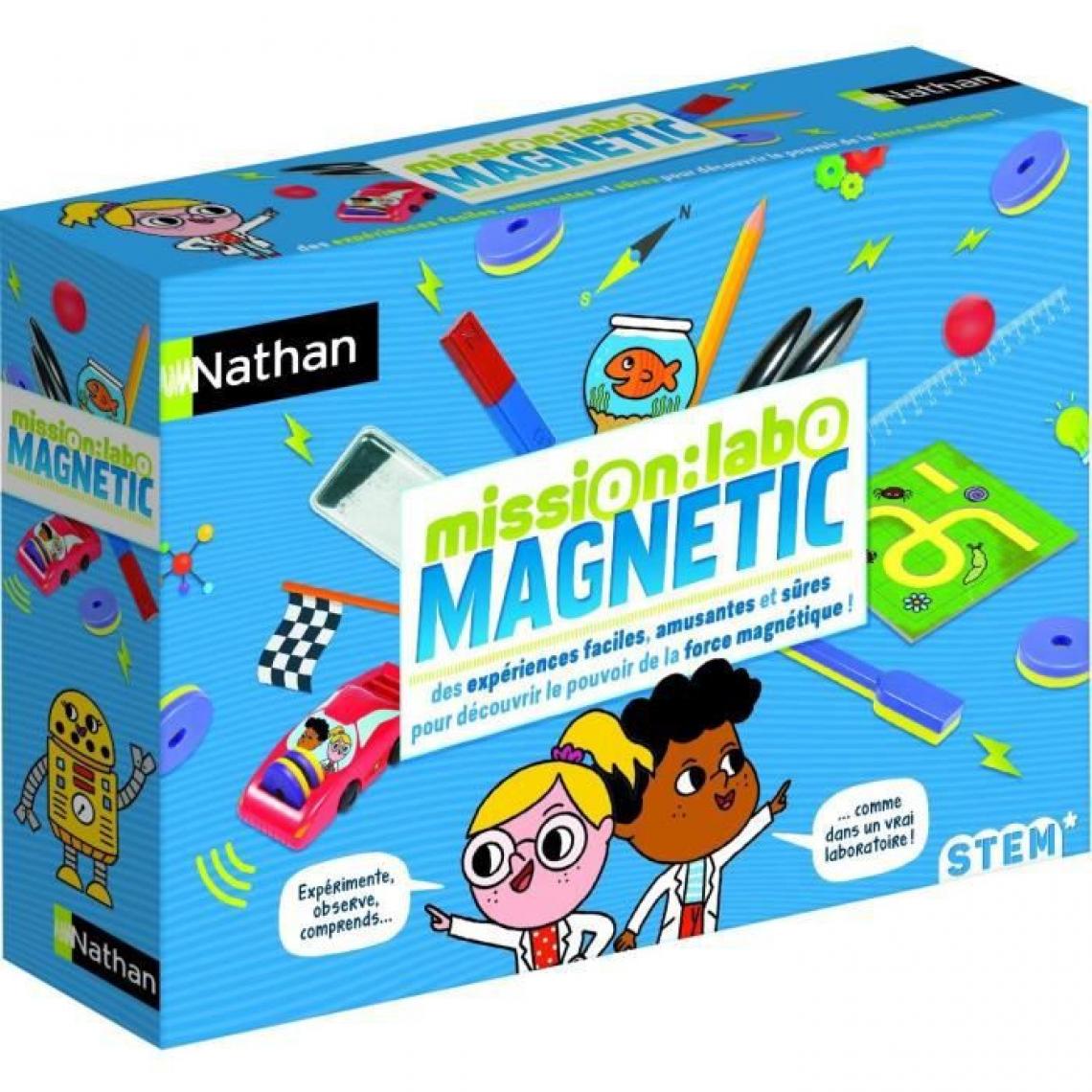 Nathan - Nathan Mission Labo Magnetic Lab coffret - Jeux éducatifs