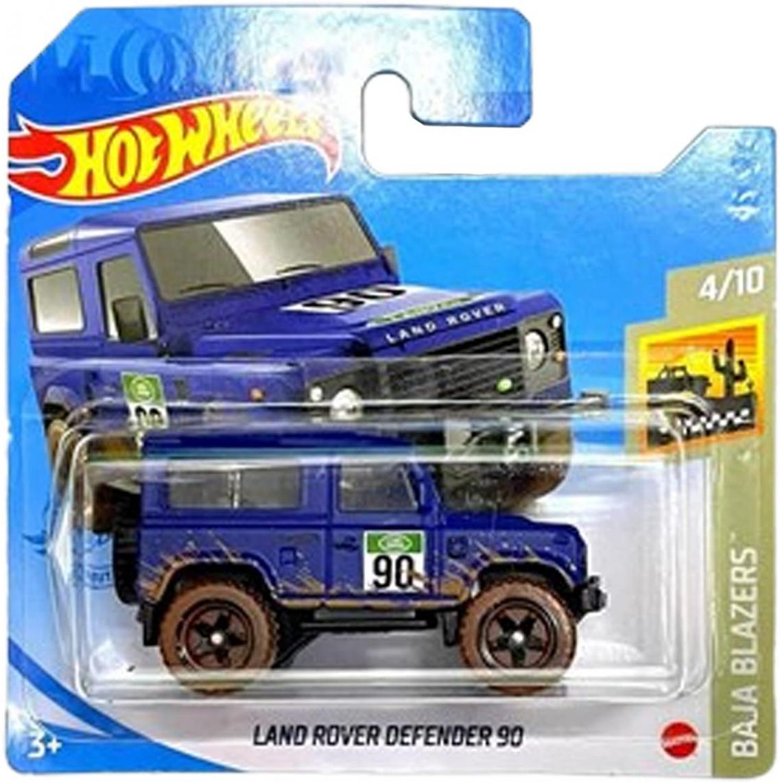 Hot Wheels - véhicule Land Rover Defender 90 Baja Blazers 4/10 - Voiture de collection miniature