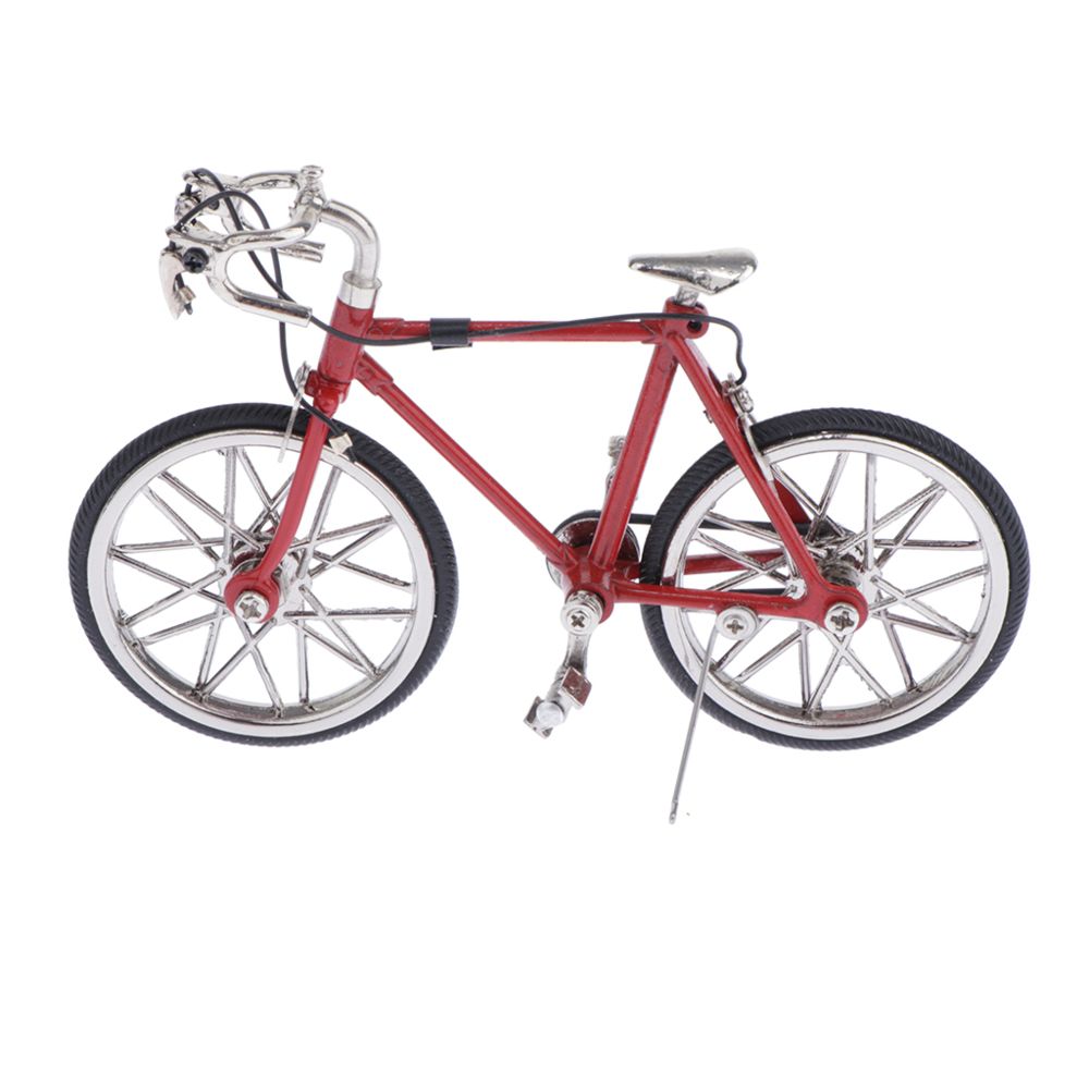 marque generique - Échelle 1:16 Alliage Diecast Bike Modèle Artisanat Vélo Jouets Rouge - Motos