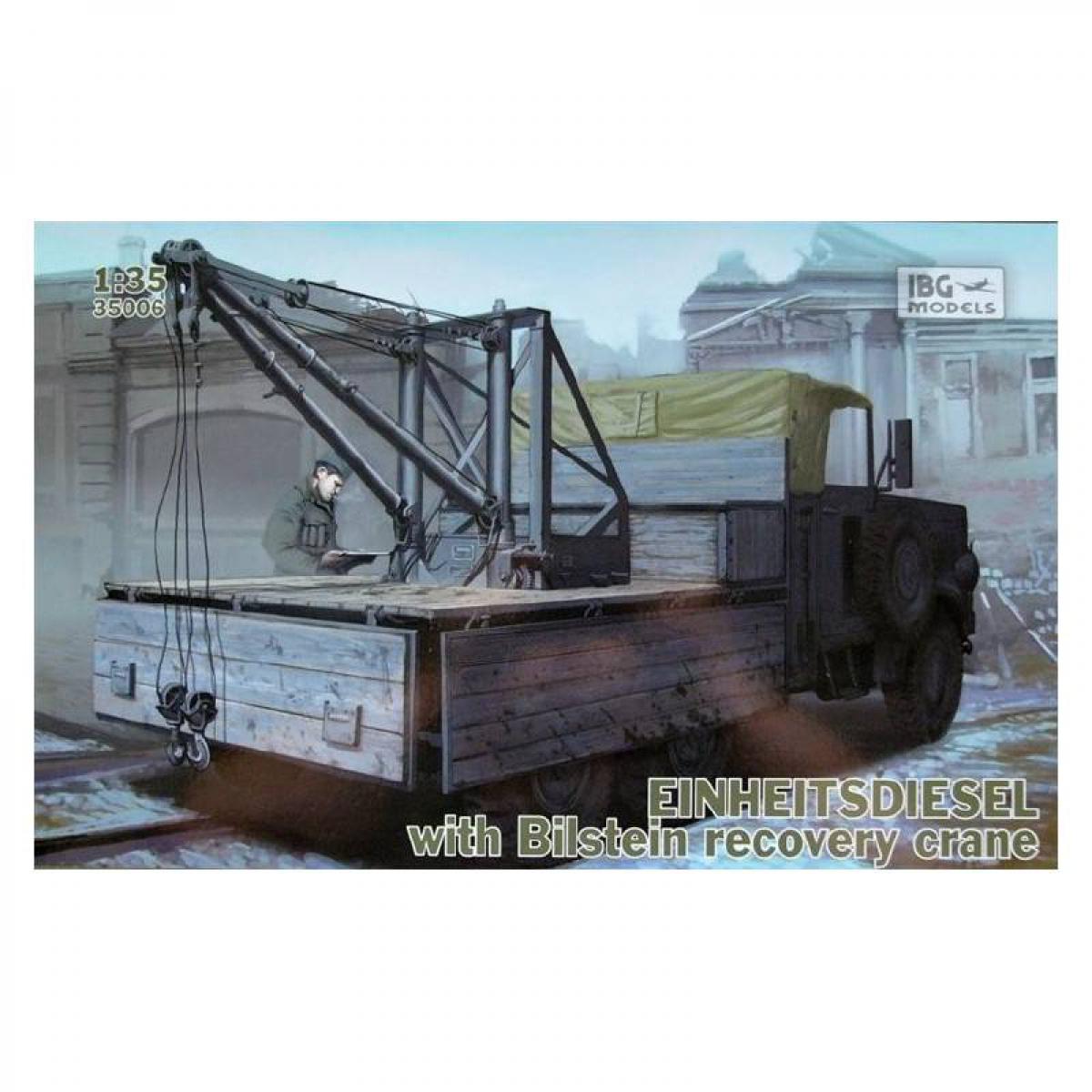 Ibg Models - Maquette Véhicule Einheitsdiesel With Bilstein Recovery Crane - Chars