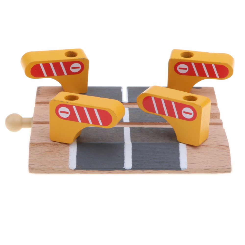 marque generique - La voie de train en bois a placé la barre de croisement de double de jouet d'enfants - Jeux d'éveil