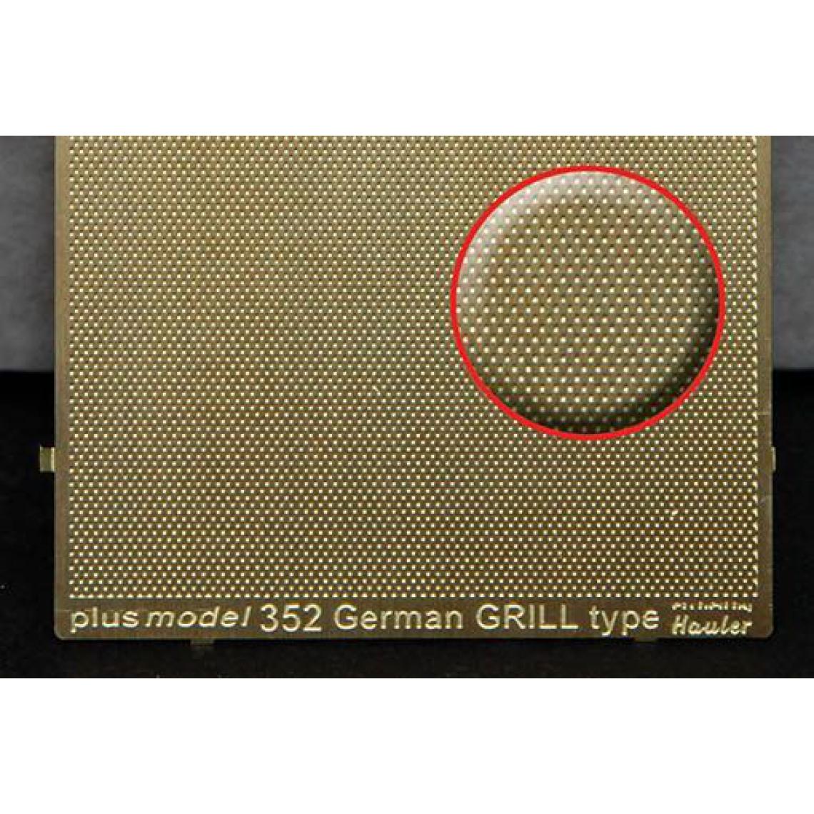 Plus Model - Engraved plate - German Grill - 1:35e - Plus model - Accessoires et pièces