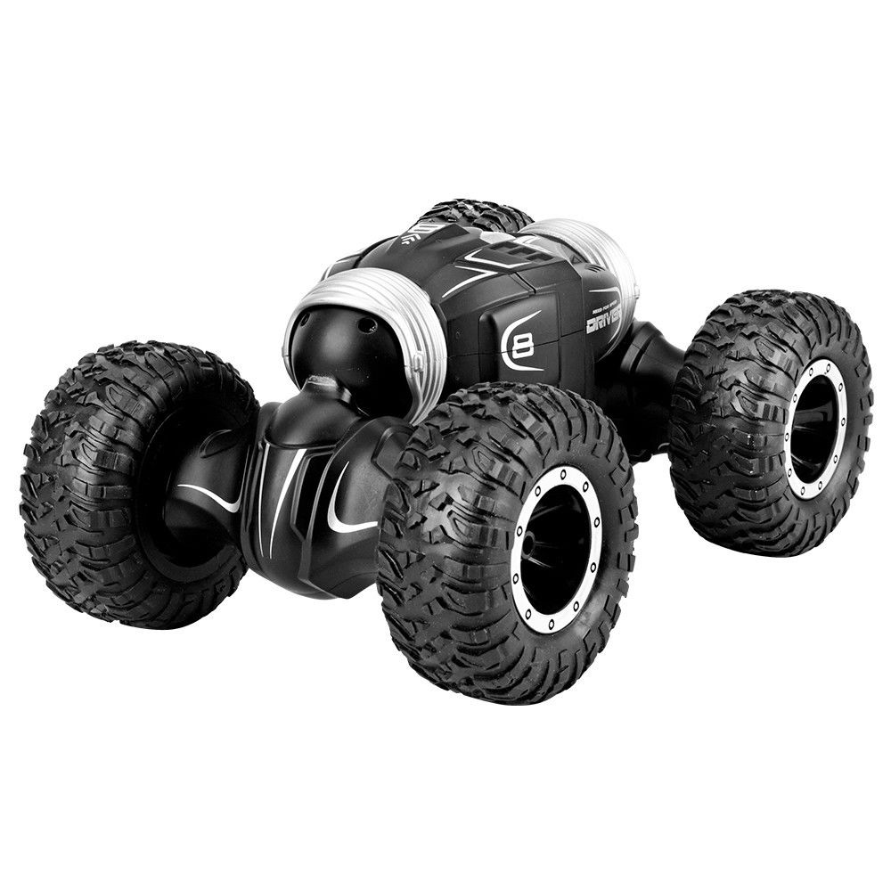 Generic - JJR / C Q70 2.4GHz 4 roues motrices Desert Truck RC Twist-Car Toy Enfants Deformation Noir - Voitures RC