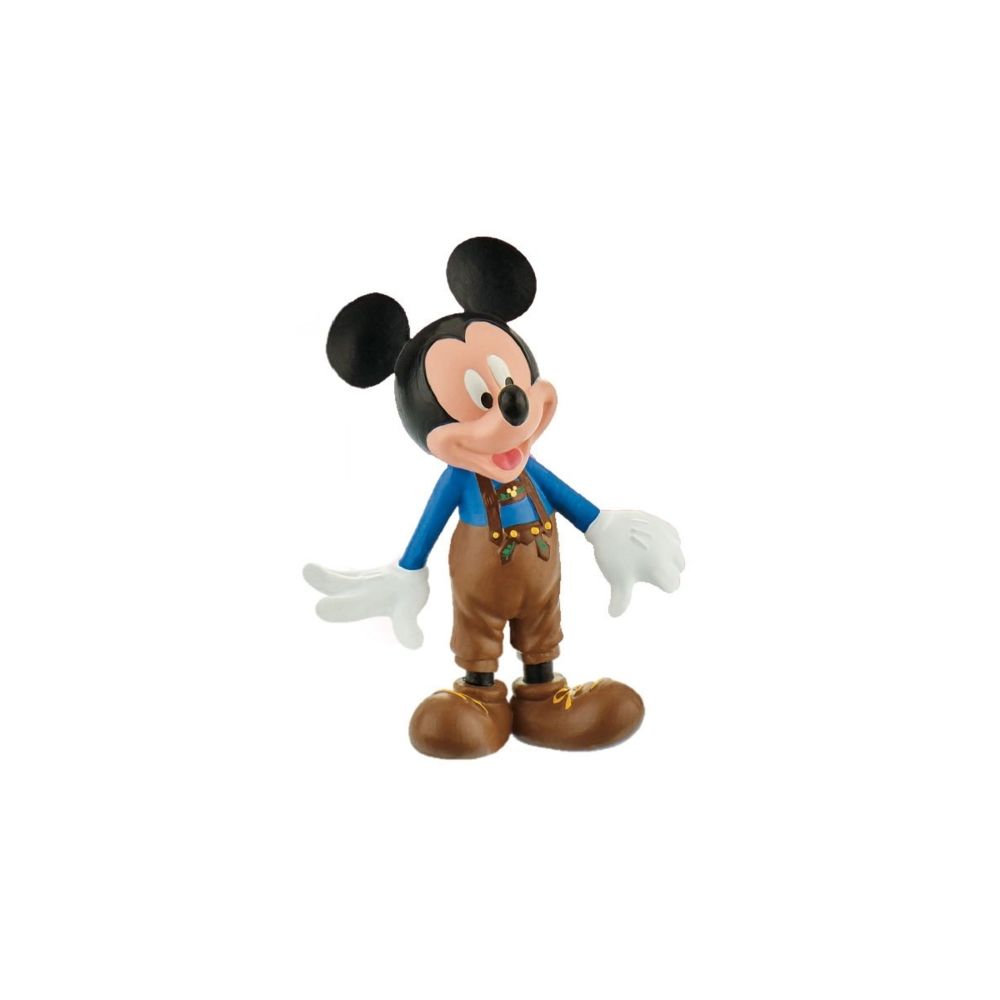 BULLYLAND - Mickey Mouse & Friends - Figurine Mickey bavarois cuir 7 cm - Mangas