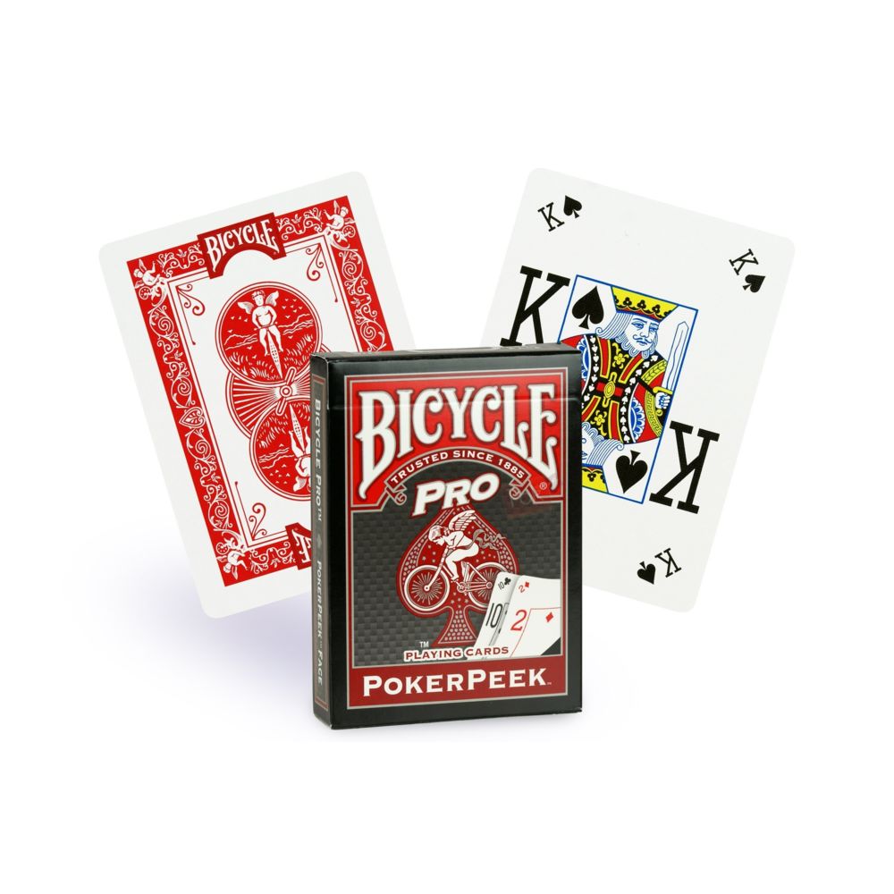 Bicycle - Cartes Bicycle Pro (Poker Peaks) Rouge - Accessoires poker