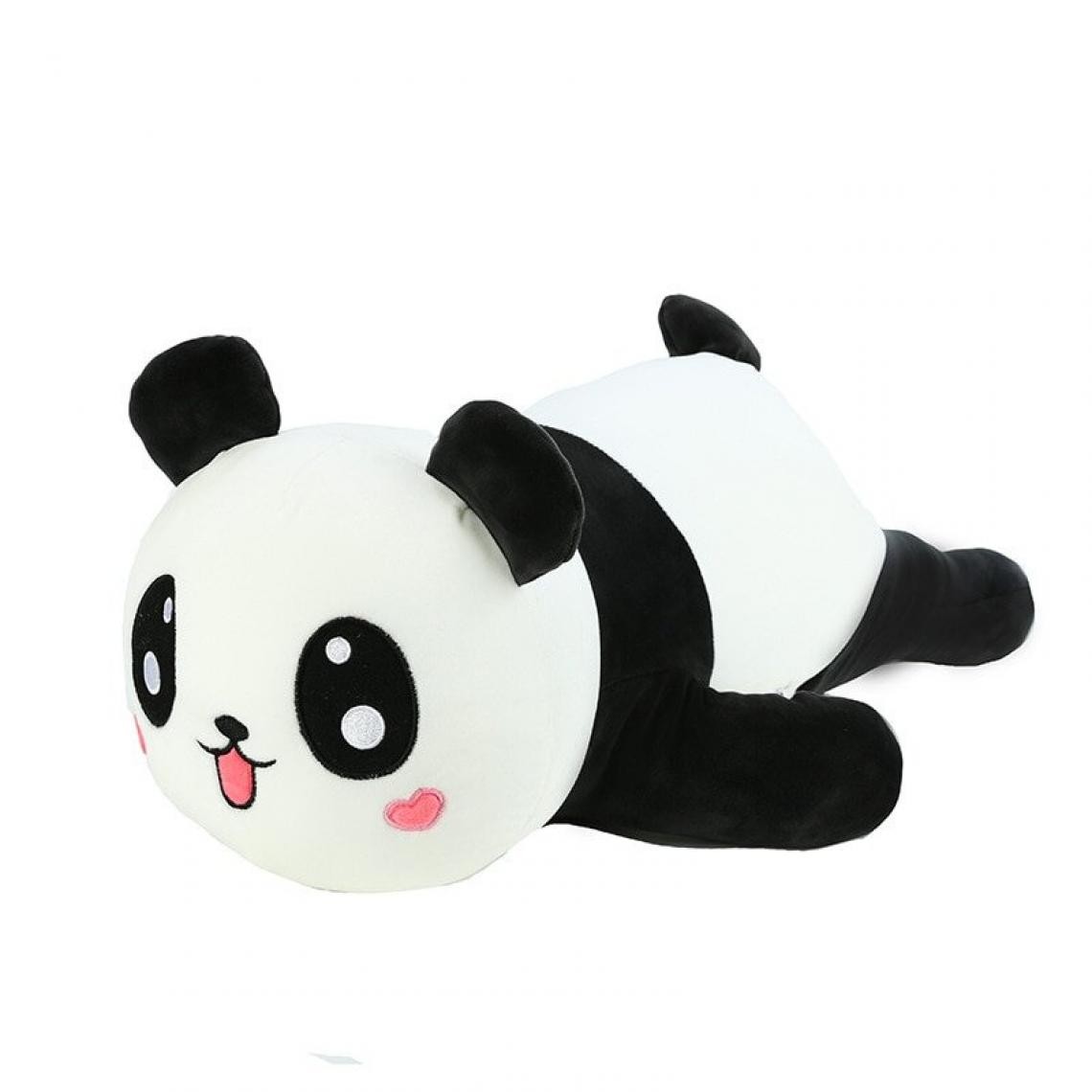 Universal - 60 cm panda jouet géant panda peluche oreiller panda peluche animal peluche jouet pour enfant oreiller ï ¼(Le noir) - Doudous
