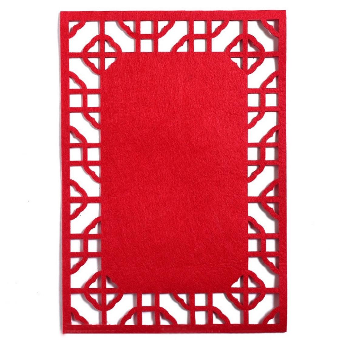 Wewoo - École stéréo coloré épais non-tissé fond Pad décoration matériauxtaille 40x28 cm rouge - Dessin et peinture