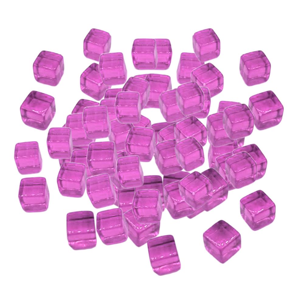 marque generique - 100pcs 10mm coloré dés jeux de société cube pour parti KTV jouets violet - Jeux de rôles
