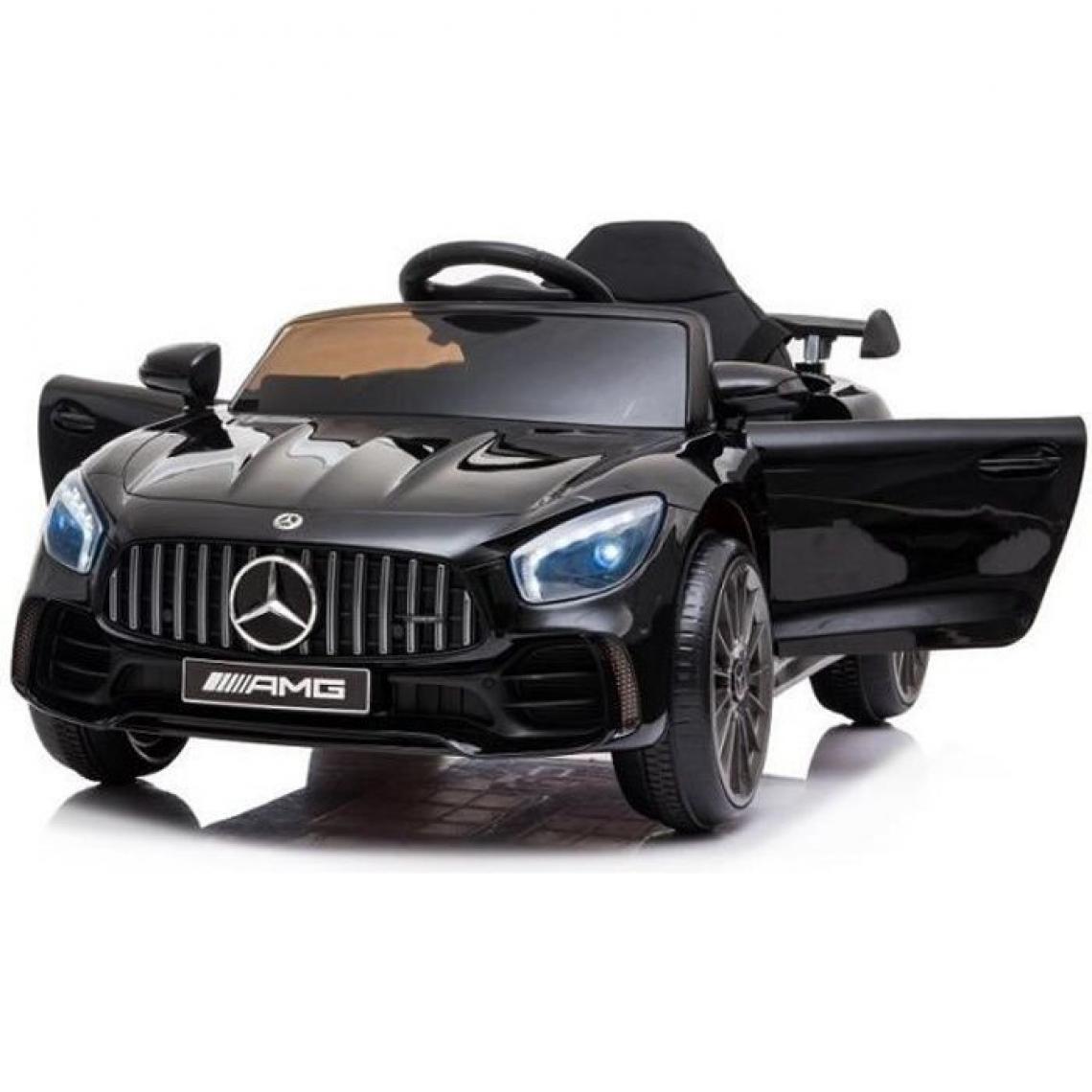 E-Road - Mercedes GT-R AMG Noir 12V Roues gomme + Telecommande - Modélisme