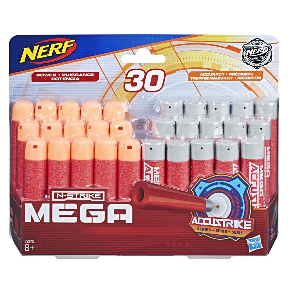 Nerf - Nerf Mega Accustrike - Pack de 30 fléchettes - E2275EU40 - Jeux d'adresse