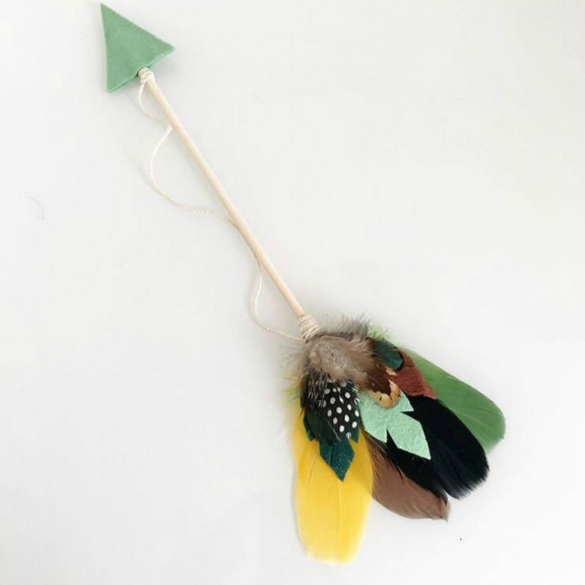Wewoo - Décoration de tente jeu pendentif flèche en bois vert noir - Dessin et peinture