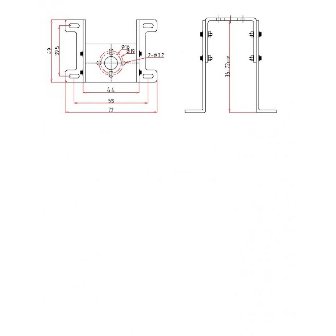 Pichler - Support moteur Brushless (petit) - Pichler - Accessoires et pièces