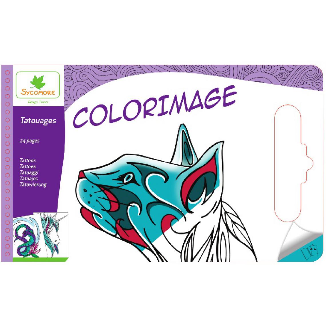 Au Sycomore - Colorimage Pad Ado Tatouages - Dessin et peinture