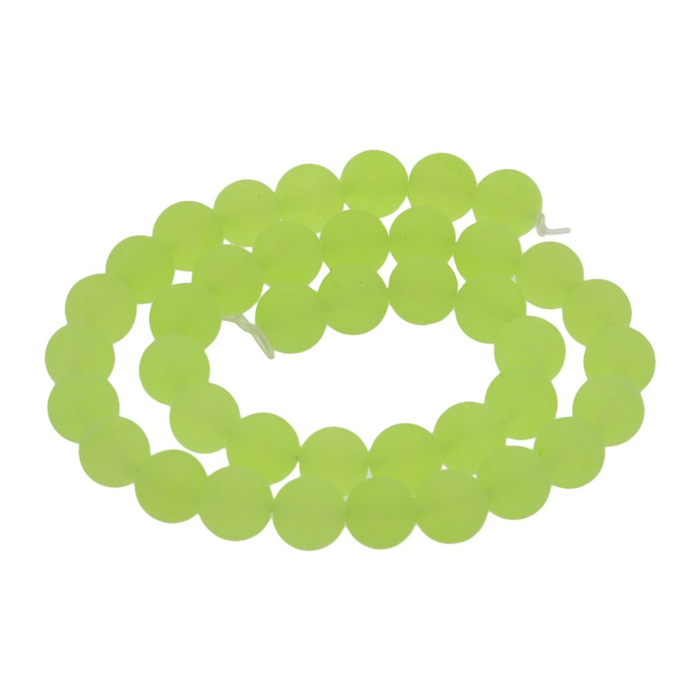 marque generique - malay naturel bijoux fabrication de pierre perles rondes 10mm vert olive - Perles