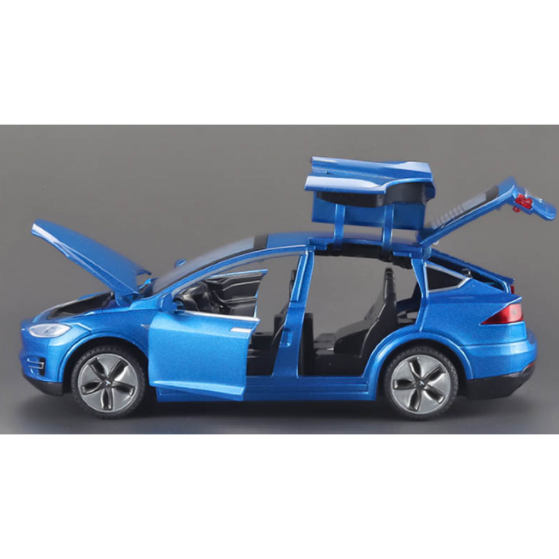 Universal - 1/32 Alliage Tesla Modèle X90 Voiture jouet moulée sous pression Simulation Acoustique et Lumière Retour Voiture jouet Collection Cadeaux | Voiture jouet moulée sous pression(Bleu) - Voitures