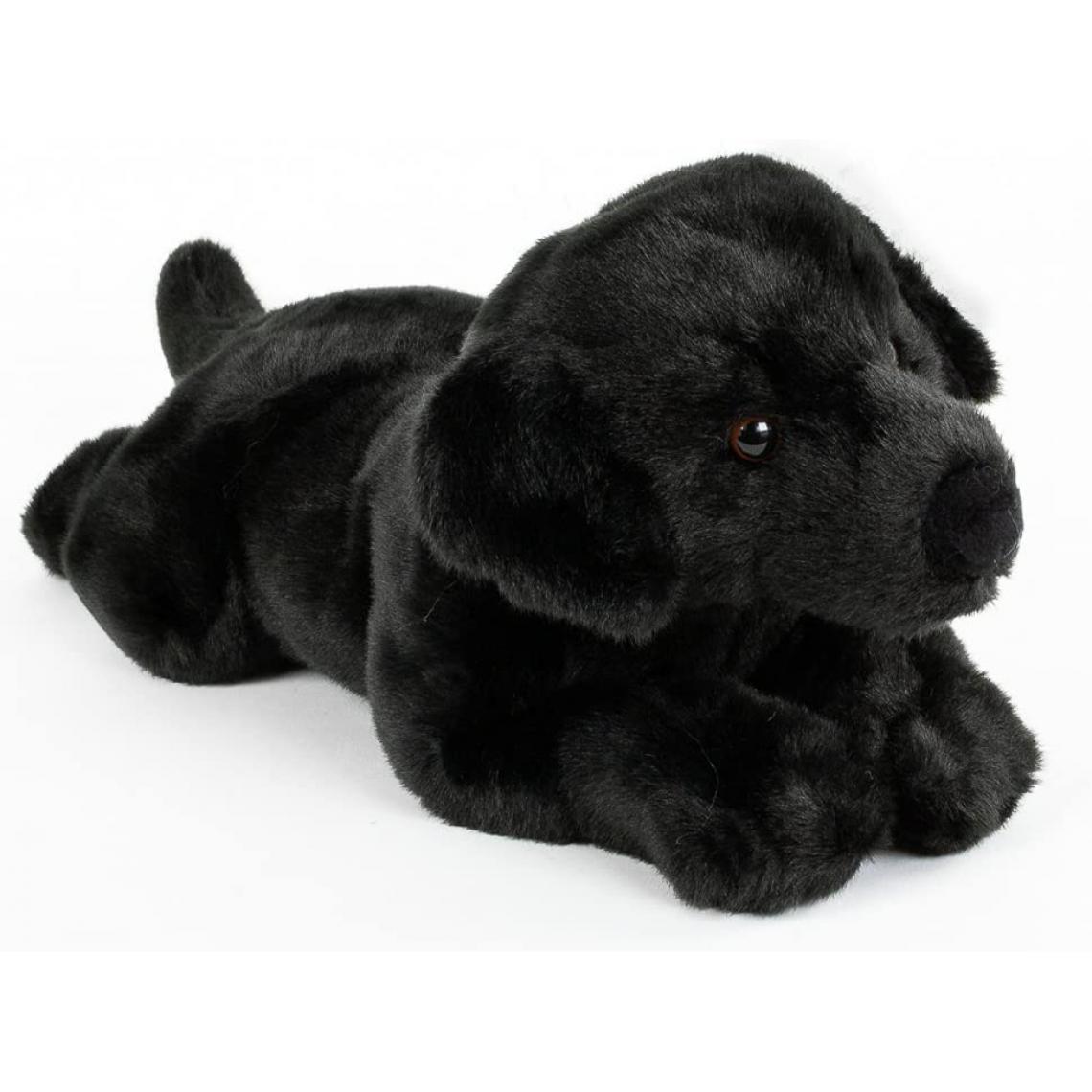 Uni-Toys - Peluche chien labrador de 40 cm noir - Animaux