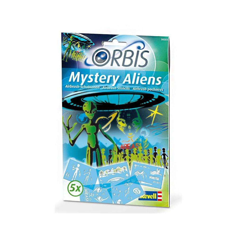 Revell - Revell 30203 Orbis - Set de Pochoirs ""Mystery Aliens"" - Jeux éducatifs