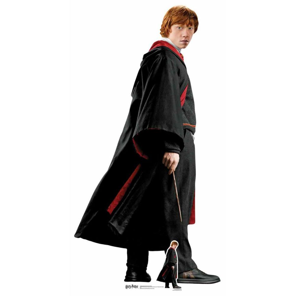 Bebe Gavroche - Figurine en carton taille réelle Ron Weasley uniforme Poudlard Harry Potter 176 CM - Heroïc Fantasy