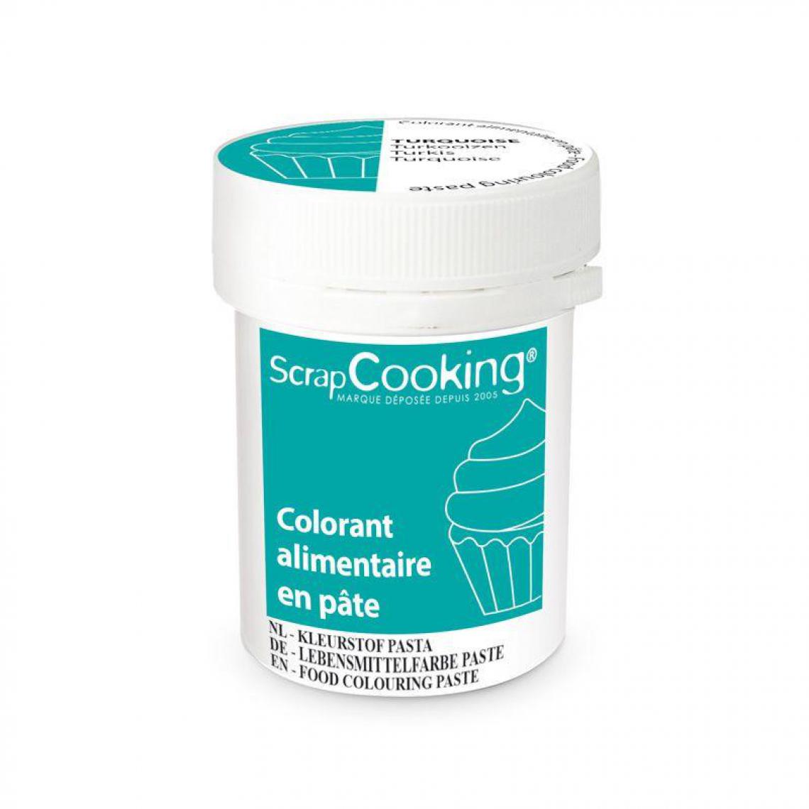 Scrapcooking - Colorant alimentaire en pâte 20 g - Turquoise - Kits créatifs
