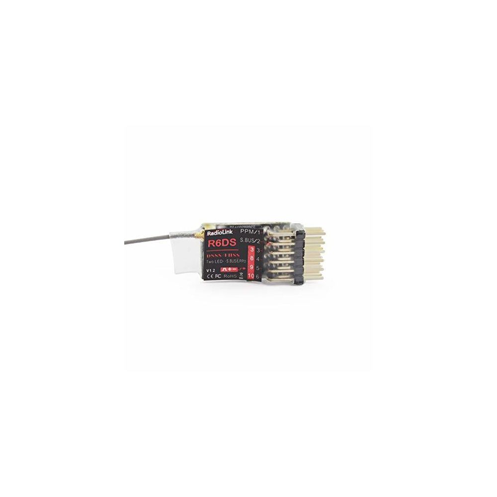 Radiolink - Radiolink R6DS 24GHz RC Receiver 6CH RX SBUS/PWM/PPM Signal Suitable for Racing Drone Compatible with AT9/AT9S/AT10/AT10II - Radios et servos