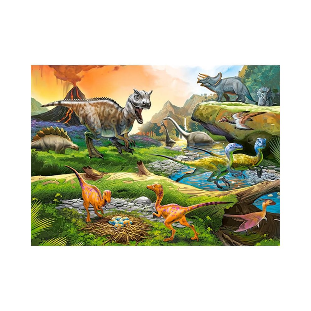 Castorland - Puzzle 100 pièces : Le monde des dinosaures - Animaux