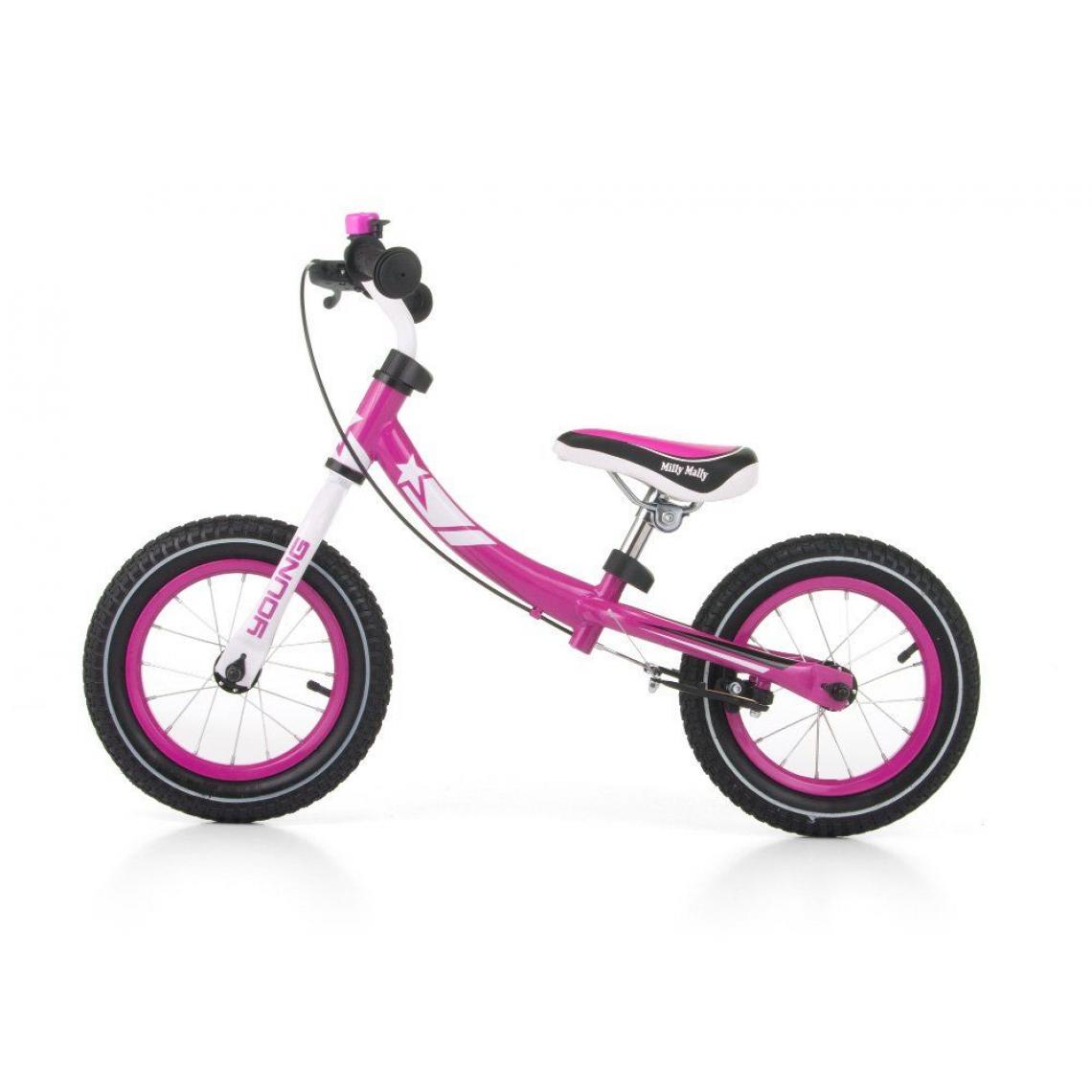 Milly Mally - Draisienne Young - couleur rose - Tricycle