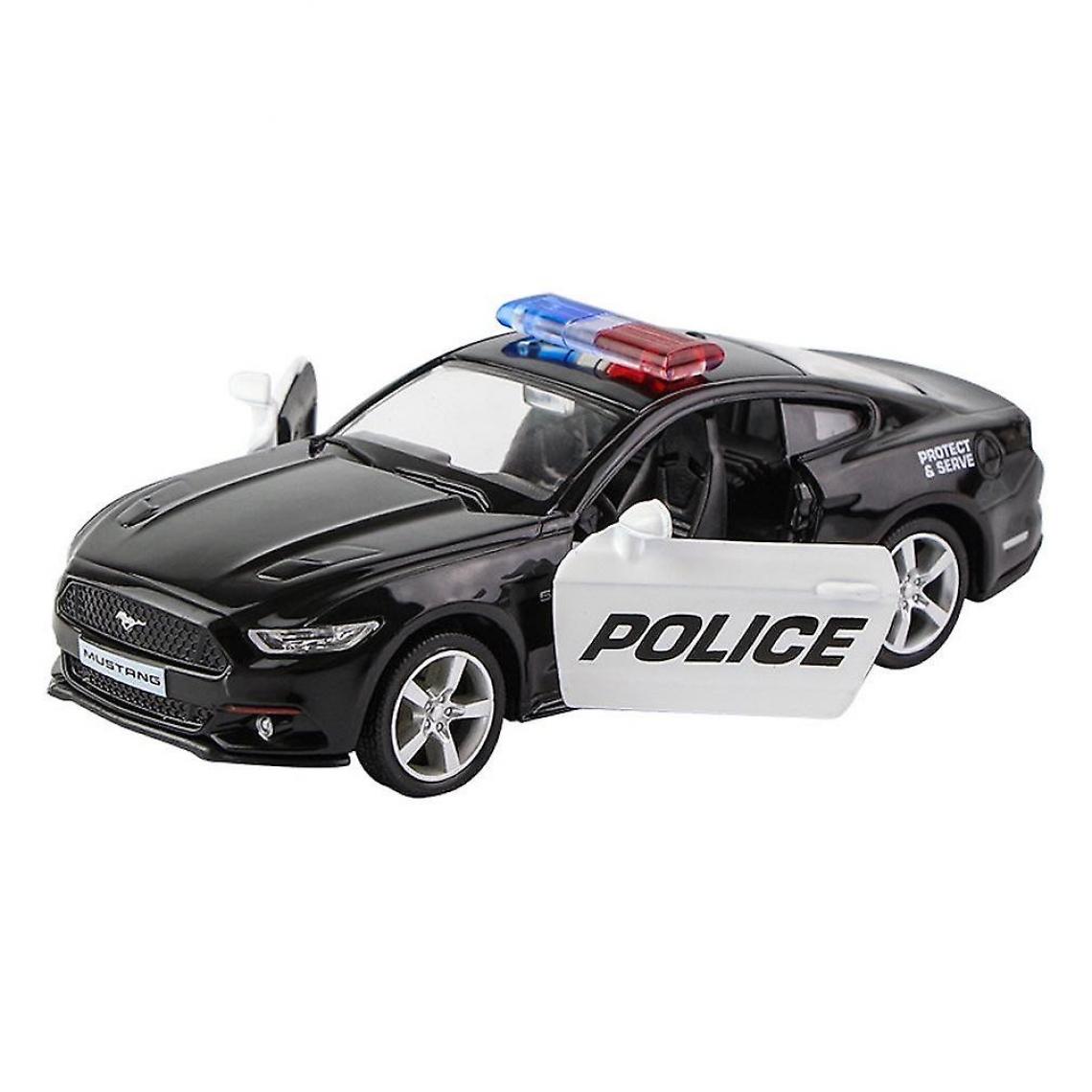 Universal - Modèle de voiture de police en alliage peut ouvrir la porte ballast tirer retour voiture jouet() - Voitures