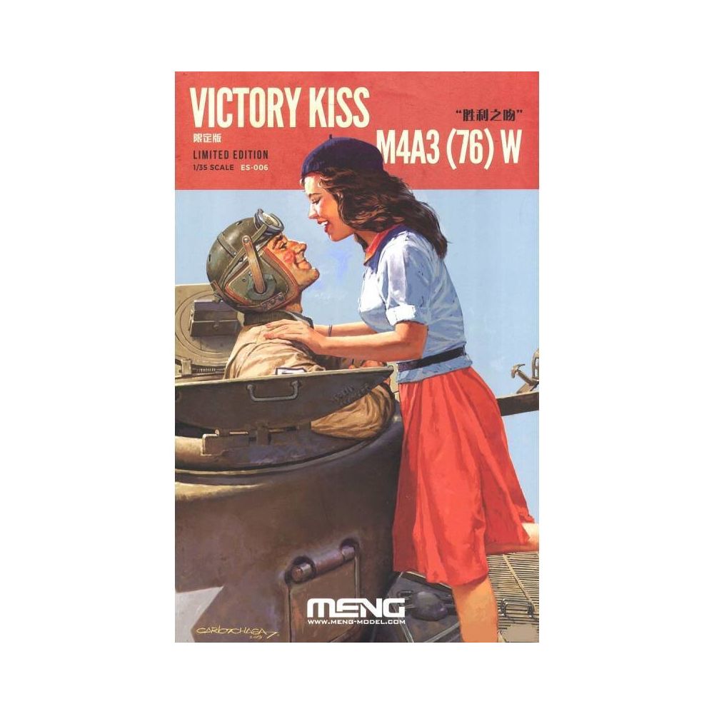 Meng - Maquette Char Victory Kiss M4a3(76)w Limited Edition - Chars