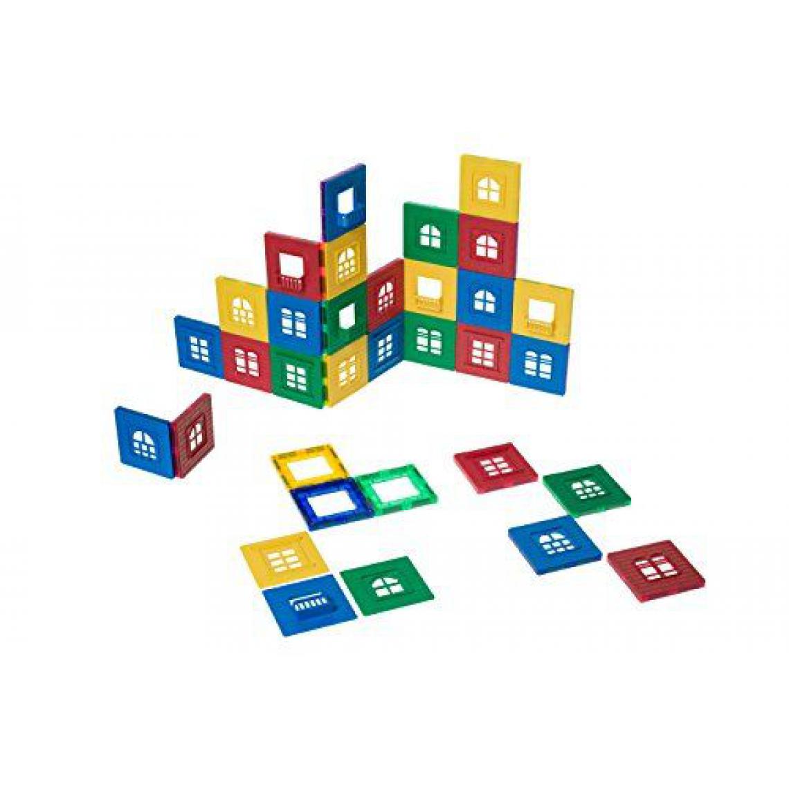Inconnu - Playmags - 169 - Coffret de Tuiles de Construction Aimantées Playmags - Briques et blocs