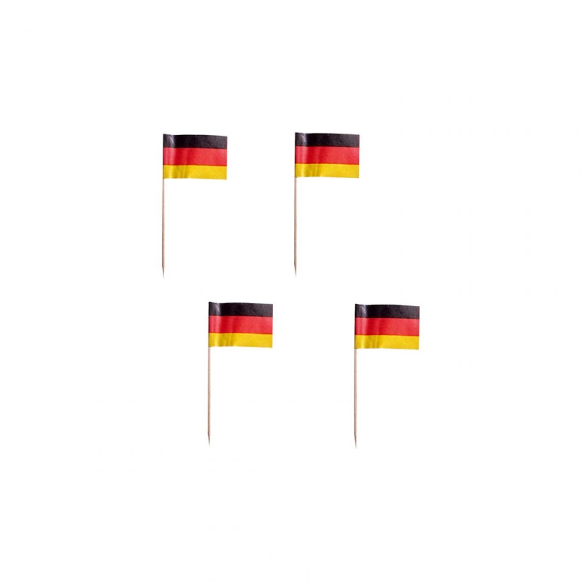 PAPSTAR - PAPSTAR Piques pour apéritif 'Germany', noir/rouge/jaune () - Cuisine et ménage