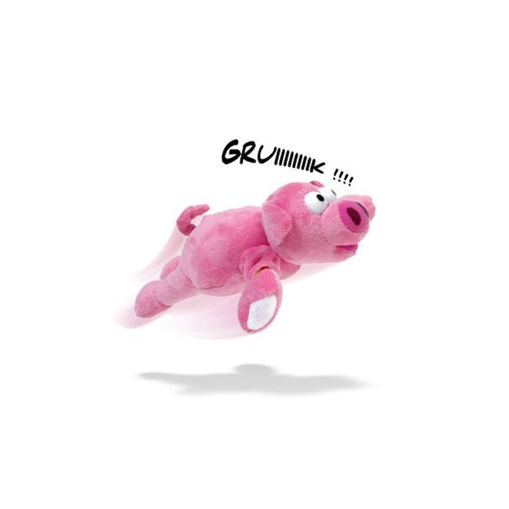 Totalcadeau - Peluche cochon volant porc catapulte - Peluches interactives