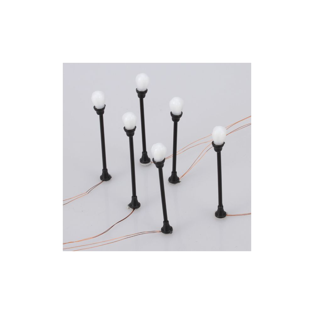marque generique - Modèle réverbère de jardin lampe w / seule tête échelle 1/100 20pcs - Accessoires maquettes